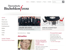 Tablet Screenshot of bischofskonferenz.at